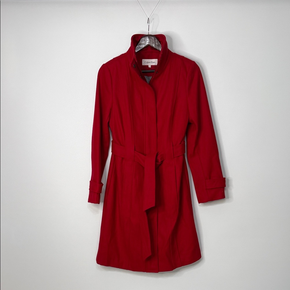 Calvin Klein Scarlet Pea Coat